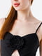 Сарафан чорний з квіткою на грудях | 6854830 | фото 6