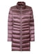 Ніжно-рожеве стьобане пальто на блискавці | 6855203 | фото 2