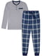 Піжама: лонгслів та фланелеві штани | 6855420
