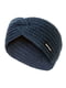 Темно-синій набір: пов'язка і шарф | 6855434 | фото 2
