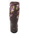 Бордові гумові чоботи з квітковим принтом | 6855685 | фото 4