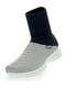 Чорно-сіріблясті кросівки з імітацією шкарпетки | 6855736 | фото 2
