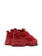 Червоні кросівки на шнурівці | 6855819 | фото 2