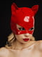Лакована червона маска з екошкіри "Жінка-кішка" | 6856800 | фото 2