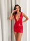 Червона корсетна сукня з латексу | 6856811 | фото 9