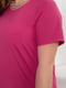 Класична однотонна блуза малинового кольору | 6857113 | фото 4