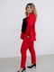 Класичний червоний костюм трійка: майка, жакет та штани | 6857257 | фото 6