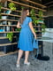 Сукня-сорочка синя з поясом | 6857407 | фото 6