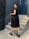 Сукня-сорочка чорна з поясом | 6857410 | фото 5