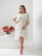 Елегантна біла сукня міді в принт | 6857441 | фото 5