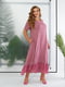 Сукня максі рожево-лілова з воланом | 6857447 | фото 2