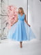 Шифонова блакитна сукня з блискітками | 6857466 | фото 4