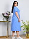 Сукня блакитна льону | 6857471 | фото 5
