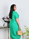Сукня зелена з льону | 6857472 | фото 4