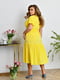 Сукня жовта з поясом | 6857477 | фото 4