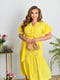 Сукня жовта з поясом | 6857477 | фото 5