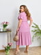 Сукня рожево-лілова з поясом | 6857481 | фото 5
