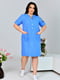 Сукня блакитна з льону | 6857483 | фото 4
