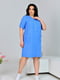 Сукня блакитна з льону | 6857483 | фото 5