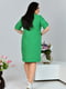 Сукня зелена з льону | 6857484 | фото 6