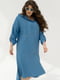 Сукня блакитна спортивного крою з льону | 6857498 | фото 2
