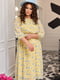 Ніжна жовта сукня в квітковий принт | 6857507 | фото 2