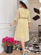 Ніжна жовта сукня в квітковий принт | 6857507 | фото 4