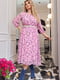 Ніжна рожево-лілова сукня в квітковий принт | 6857509 | фото 2