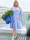 Блакитна сукня з комірцем | 6857524 | фото 2
