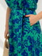 Літня бірюзова сукня максі з поясом | 6857568 | фото 4