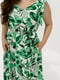 Літня зелена сукня максі з поясом | 6857569 | фото 4