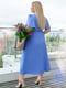 Сукня-сорочка однотонна блакитна | 6857579 | фото 4