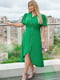 Сукня-сорочка однотонна зелена | 6857580 | фото 2