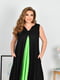 Вільна сукня А-силуету з салатовою вставкою | 6857605 | фото 3