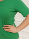 Базова трикотажна зелена футболка | 6857638 | фото 3