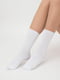 Шкарпетки білі високі в рубчик на 36-40 розмір | 6857884 | фото 4