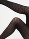 Теплі бавовняні чорні колготки з візерунком Lacery (60 den; розмір 2) | 6857911 | фото 5