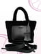 Хутряна чорна сумка-шопер | 6858007 | фото 2