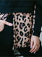 Чорний спортивний костюм з леопардовим принтом: толстовка і легінси | 6858039 | фото 3