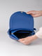 Синя сумка-сідло з плечовим ременем | 6858249 | фото 2