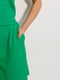Зелений костюм у рубчик: топ, шорти | 6852611 | фото 2