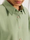 Зелений костюм із жатки: сорочка, шорти | 6852614 | фото 3