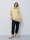 Удлиненный желтый свитер свободного фасона | 6852866 | фото 3