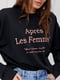 Свитшот черный с принтом Après Les Femmes | 6852906 | фото 2