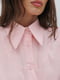 Укороченная розовая рубашка | 6852930 | фото 2