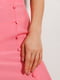 Шелковая розовая юбка-миди с разрезом | 6852947 | фото 3