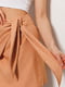 Короткая светло-коричневая юбка “на запах” | 6852968 | фото 2