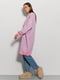 В`язана рожева oversize сукня-туніка з яскравим візерунком | 6853057 | фото 3