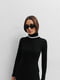 Довга чорна сукня з текстурного трикотажу | 6853068 | фото 2