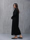 Довга чорна трикотажна сукня з розрізами | 6853070 | фото 3